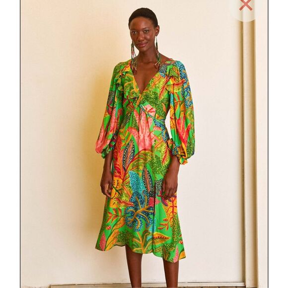 FARM Rio Dresses & Skirts - FARM RIO Forest Dream Suit Dress Size Medium (NWT)